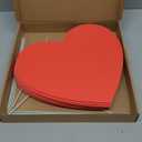 Valentine's Day Outdoor Decorations Heart Shape Yard Sign with Stakes Red Heart Pathway Marker Gifts for Wedding Anniversary Party Garden Yard Lawn Decor (8 Pieces)