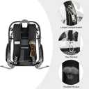 PAMANO Clear Backpack Transparent Heavy Duty School PVC Bookbag See Through Bag Boys and Girls for College Work Travel Security