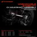 A-Premium CV Axle Shaft Assembly Compatible with BMW X5 2007-2018 X6 2008-2018, Front Left Driver Side, Replace# 31607545125