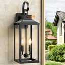 25" Exterior Lighting Fixtures, Upgraded Motion Sensor Outdoor Wall Lights, 1 Pack