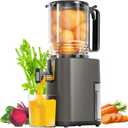 Amazon.com: Cold Press Juicer, 5.5inch Wide Feed Chute Juicer Machine, Slow Masticating Juicer for Whole Vegetables & Fruits, Gray : Everything Else