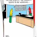 NobleWorks 12 Humorous Christmas Greeting Cards Boxed Set w/ 5 x 7 Envelopes For Men, Women (1x12 Designs) Lights Out C7661XSG-B12x1