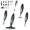 Steam Mop, 12-in-1 Powerful Handheld Steam Cleaner Detachable Steam Mops for Floor Cleaning, 565ML Removable Tank, 23FT Power Cable, MultiPurpose Steamer for Hardwood, Tile, Grout, Furniture