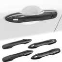 Easy Peel-and-Stick Car Door Handle Cover Protector Compatible for Toyota Camry 2018-2023 2024 2025 2026 Corolla Venza 2021-2026 Prius 2016-2019 Carbon Fiber Outdoors Accessories (4 pcs)