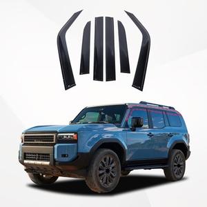 Side Window Visor Deflector Compatible with Toyota Land Cruiser Prado 250 J250 LC250 /Le-xus GX 2024 2025+,Rain Guards Guard Visor for Car Windows,Weather Shield Deflector Door Visor (Style A)