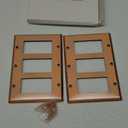AMERELLE 163RRRAC Century Triple Rocker Steel Wallplate in Antique Copper (Pack of 2) (1 Count (Pack of 2))