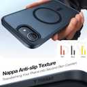 TORRAS Stronger Magnetic & Shockproof for iPhone 17e Case/iPhone 16e Case, Fit for MagSafe, 16FT Military Grade Drop Protection, Slim Anti-Scratch Translucent Phone Case for iPhone 17e, Black