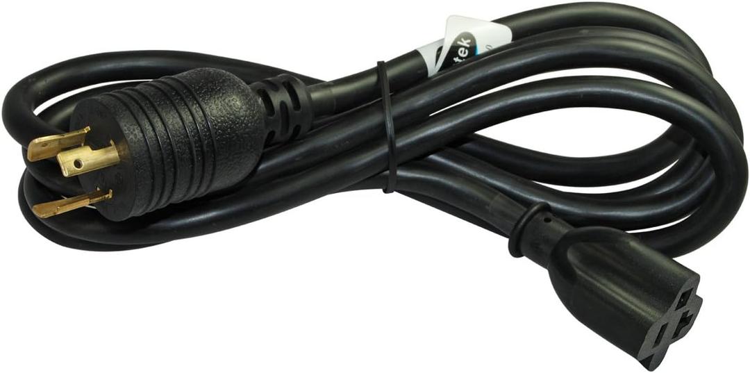 Conntek 15FL520520 NEMA L5-20P to NEMA 5-1520R Adaper Cord, 15 Feet