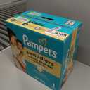 Pampers Swaddlers Diapers, Size 1 (8-14 lbs), 164 Count, Absorbent, Keeps Baby Dry and Comfortable, Skin Safe Disposable Baby Diaper