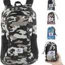 4Monster Hiking Daypack,Water Resistant Lightweight Packable Backpack for Travel Camping Outdoor (24L, Army Green)