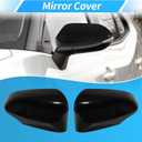 Motoforti 1 Pair Door Wing Mirror Cover for Toyota Camry Corolla Yaris 2012-2019 Left Right Outside Rearview Mirror Shells Cap Housing for Toyota Yaris Gloss Black