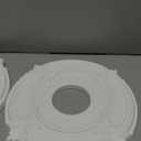 EIFHYT 2 Pack White Home Lighting Ceiling Medallions Molded Plastic, 13" OD x 3-1/2"ID x 3/4" P