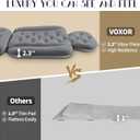 Full Body Bath Pillow for Bathtub, Thick Bathtub Cushion, Luxury Tub Pillow for Bath for Headrest Neck and Back Support Gray 51" x 16"