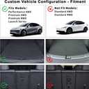 Tesla Model Y Juniper Trunk Mats Set 2026 2025Only 5 Seat/Not fit Standard TPE All Weather Juniper Odorless Anti-Slip Accessories - Cargo Liners & Backrest Liners & Rear Bumper Top Protector