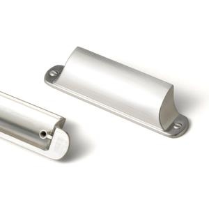 Goo-Ki 6 Pack Cup Drawer Pulls Brushed Satin Nickel Cup Pulls for Cabinets and Drawers, 3" c-c Brushed Nickel Bin Cup Cabinet Pulls Zinc Alloy Kitchen Hardware