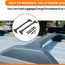 ECOTRIC Aluminum Roof Rack Cross Bars Compatible with 2009-2017 Chevy Traverse Top Rail Luggage Cargo Carrier (1 Pair) C Channels are Not Included