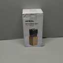 Aiheal Steak Knives Set of 8 with Beech Knife Block, 4.5 Inch Steak Knives with Unique Waved Pattern, Non Serrated Stainless Steel Steak Knife Set, Full Tang Handle Design for Kitchen Dinner