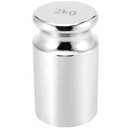 SINJEUN 2 Kg Calibration Weight, 2000 Kilogram Precision Steel Calibration Weight with Storage Case, Chrome Finish Calibration Weight for Digital Scale