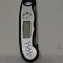 Digital Meat Thermometer, Waterproof Instant Read Food Thermometer for Cooking and Grilling, Kitchen Gadgets, Accessories with Backlight & Calibration for Candy, BBQ Grill, Liquids, Beef, Turkey (Black - Sliver)