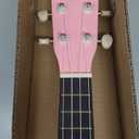 Kids Child Children Wooden Acoustic Guitar Ukulele 21 Inch 4 String Musical Instruments Perfect For Beginner (Pink)