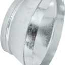 PATIKIL 16 Inch to 12 Inch Duct Reducer, Galvanized Steel Round Air Duct Reducer Crimped Pipe Increaser Adapter Connector Fitting Coupling for HVAC, Ventilation Systems