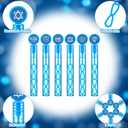 Shappy 60 Pcs Hanukkah Bubble Wands Bulk Mini Bubble Wands Party Favors Small Birthday Party Gift for Novelty Gifts (Blue)