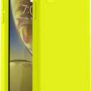 Vooii Compatible with iPhone XR Case, Upgraded Liquid Silicone with [Flat Edges] [Camera Protection] [Soft Anti-Scratch Microfiber Lining] Phone Case for iPhone 10 XR 6.1 inch - Neon Lemon