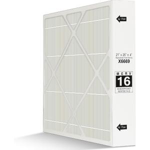 X6669 Merv 16 Filter 21x26x4 Air Filter Compatible with Lennox X6669,X6667 21x26x4 Merv 16 Filter 21''x26''x4'' PCO-20C PureAir,X6669 and 21''x26''x4'' Furnace Filter.1 Pack