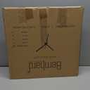 Bernhard Products Large Decorative Wall Clock 20 Inch Silent Non Ticking Battery Operated Quartz Vintage Stylish with Rustic Black Rim for Home Living/Dining Room Kitchen & Over Fireplace