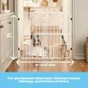 Carlson Extra Tall Metal Expandable Pet Gate White, Includes Small Pet Door 32" Tall x 22" - 38" Wide