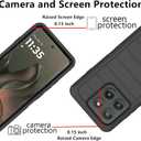 for Motorola Edge 2025 Case, Heavy Duty Bumper Case Heavy Duty Shockproof Dustproof 3 in 1 Rugged Protective Phone Cover for Motorola Moto Edge 2025 (Black)