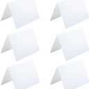 55 Pack Plain White Folding Tent Cards,4x6" Cardstock Thank You Blank Greeting Cards for Invitations Wedding,Writing, Stamping, Drawing, and Crafting