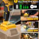 Ecarke Cordless Cut Off Tool Compatible with DeWalt 20V Battery, 4" Circular Saw Brushless Motor with Blades, 18,000 RPM Mini Cut Off Tool Kit for Wood/Metal/Plastic/Tile/Stone Cutting, NO BATTERY