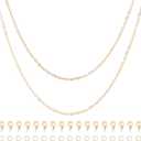 Pandahall 13.12 Ft 16K Gold Plated Cable Chains 1.5x1.2x1mm Soldered Brass Oval Link Chains with Lobster Claw Clasps & Jump Rings for DIY Necklace Jewelry Making