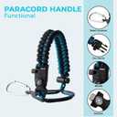 32 40 64OZ Insulated Water Bottle - Keep Cold 48H Hot 24H, Combo Straw & Spout Lids, Survival Paracord Handle, Bottle Carrier Bag w/Strap, Protective Cup Mat, Stainless Steel Flask Jug (Indigo Black)