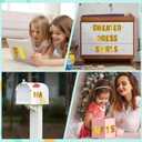 390 PCS Bulletin Board 40 Sheets Letters Large Letter Stickers Vinyl Waterproof Self-Adhesive Alphabet Sticker Letters for Poster Board Display Classroom School Mailbox Home Decor (4 Inch, Gold)