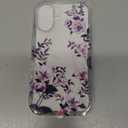 Diaclara Designed for iPhone 16 Case, Full Body Rugged Case with Built-in Touch Sensitive Anti-Scratch Screen Protector, Upgraded [Full Camera Protection] for iPhone 16 Holsters 6.1" (Clear Flower) (Camellia)