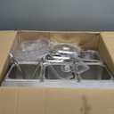 Kalolary 6 Pans Pizza Topping Storage Station, Stainless Steel Condiment Containers with Lids Spoons Ice Food Serving Display Container Salad Bar Buffet Station for Home Sauce Jam Kitchen Restaurant