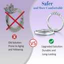 Ring Size Adjuster - CAMUTKRY Invisible Solution with UV Resin, Ring Fixators & UV LED Lamp for Loose Rings, Fits Any Ring Size, Easy to Apply & Remove