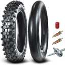 HOLATO Rear 90/100-14 3.00-14 Tire and Inner Tube for 110cc 125cc KLX125 KLX140 KX85 TTR125 YZ80 YZ85 CT90 RM80 DRZ125 TaoTao DB17 Apollo RFZX18 Coolster Dirt Pit Bike Off Road Motocross Heavy Duty