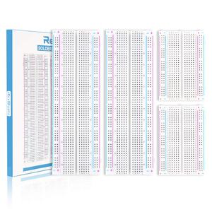 4PCS Breadboards Kit Include 2PCS 830 Point 2PCS 400 Point Solderless Breadboards for Proto Shield Distribution Connecting Blocks