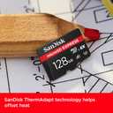 SanDisk 128GB microSD Express Card - Works with Nintendo-Switch 2, Up to 880MB/s Read, Up to 480MB/s Write, 100MB/s Sustained Write, U3, C10 - SDSQXFN-128G-GN4NN