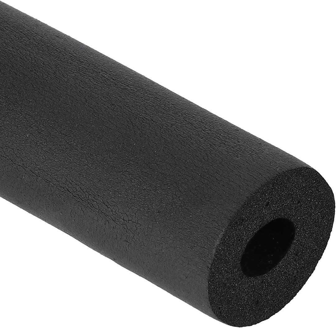 PATIKIL 3/4" (20mm) ID x 6.6Ft x 0.59" Pipe Insulation Foam Tube, Pipe Cover Wrap Roll Bar Tubing for Handle Grip HVAC Air Conditioner Units, Black