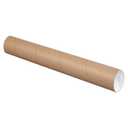 TAPE LOGIC Cardboard Tubes with Caps, 20"L x 3"W x 3"H, Pack of 24 | Poster Tube for Mailing and Storage of Blueprints, Artwork, Crafts, Long Art Holder, 20 inches