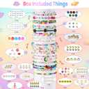 Goldwise Friendship Bracelet Kit, 16000 pcs with Seed Beads (2/3/4mm), Clay Beads, 7 Styles Letter Beads (A-Z), Variety of Charms, DIY Jewelry Making Crafts
