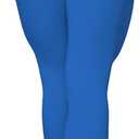 Sunzel Flare Leggings, Crossover Yoga Pants with Tummy Control, High-Waisted and Wide Leg (Blue)