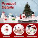 50pcs Snowman Miniatures, Tiny Snowman Ornaments, Mini Christmas Statues for DIY Micro Landscape Crafts, Xmas Home Party Decoration