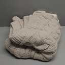 Bedsure Cable Knit Throw Blanket for Couch Bed - Breathable Chenille Chunky Knit Throw Blanket for Decorative Gift, GentleSoft Cozy and Warm for Winter and All Seasons, Grey, 50x60 Inches