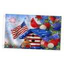 3x5 FT Cardinal Patriotic Flag with Brass Grommets, American Anniversary 250th Red White Blue 1776-2026 Banner, Memorial Day 4th of July Outdoor Indoor Tapestry Decor