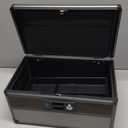 Glosen Medicine Lock Box,locking medicine box, Security Lock BoxesMedium Black 12 x 7.68 x 7.87 Inch, First Aid Key Safe Box for Medication